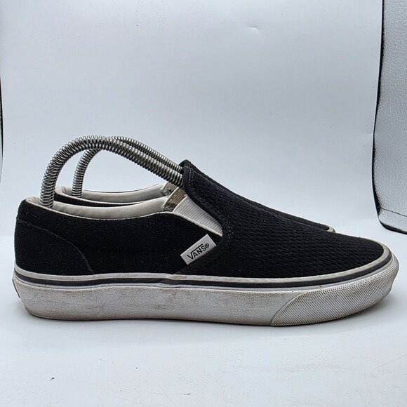 Vans Classic Slip On Embossed Womens Size 8.5 Black Casual Shoes Comfortable - Picture 12 of 13
